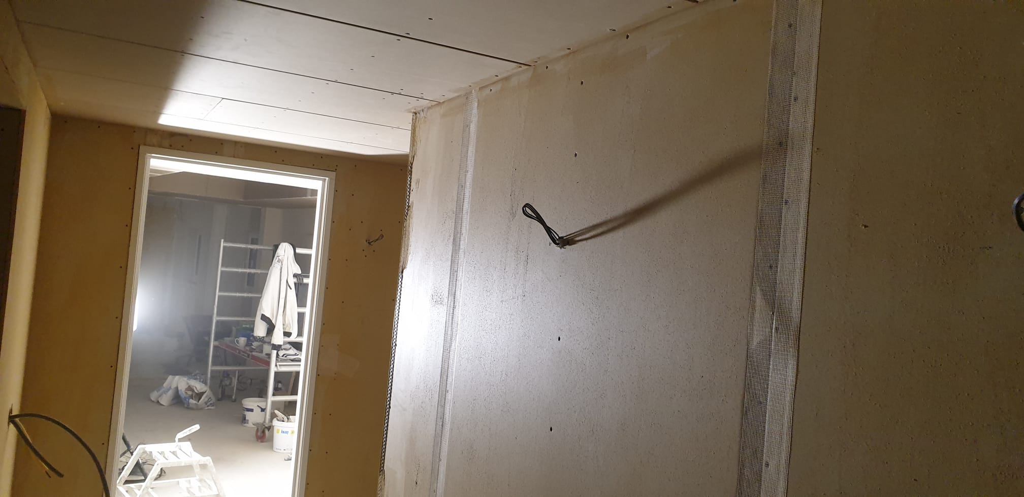 Muur voor renovatie