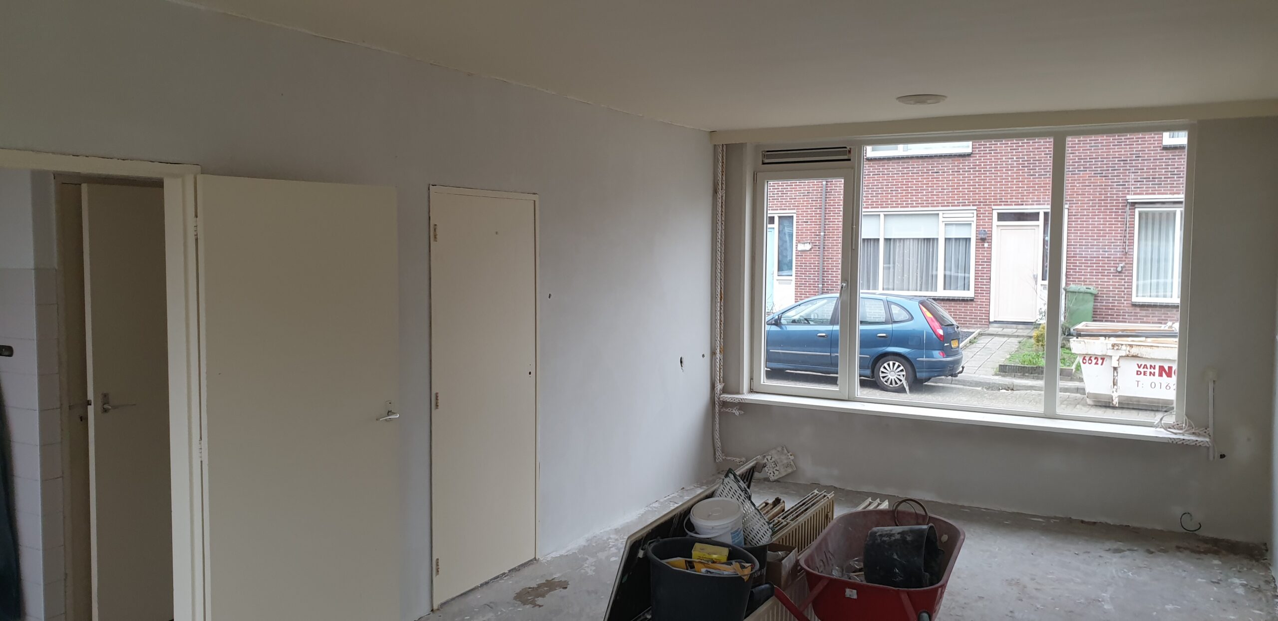 Perfect stucwerk woonkamer