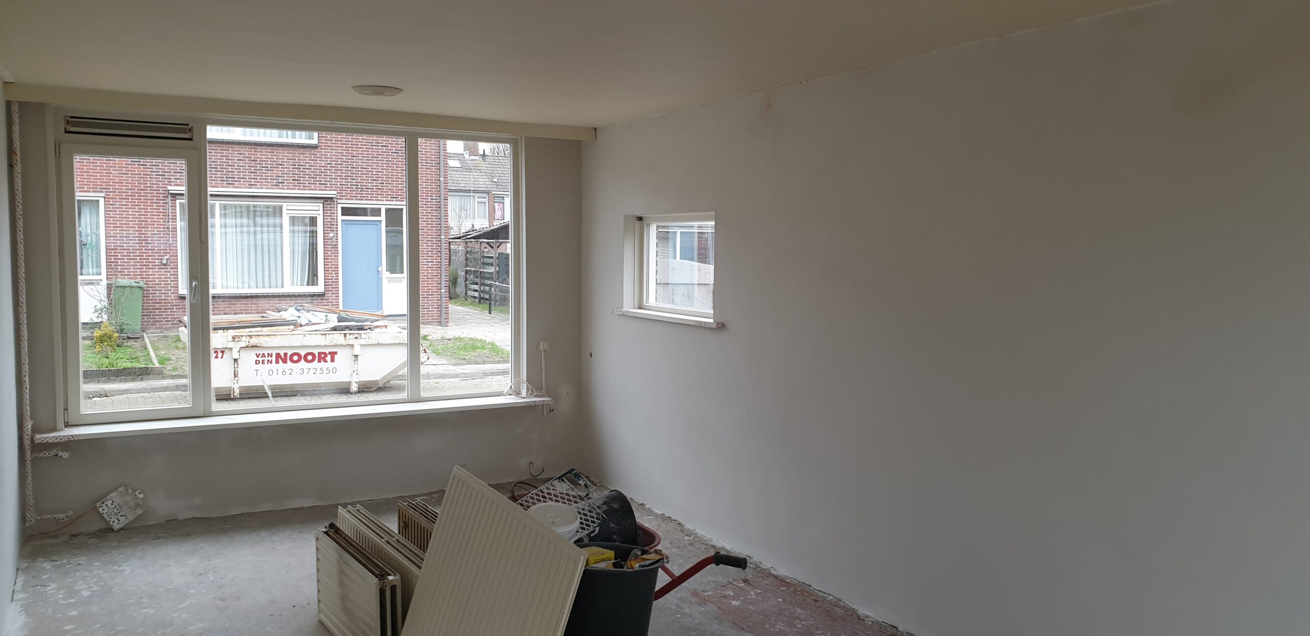 Plafond en wand afwerking